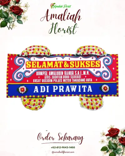 Karangan Bunga Ucapan Selamat di Melatiwangi